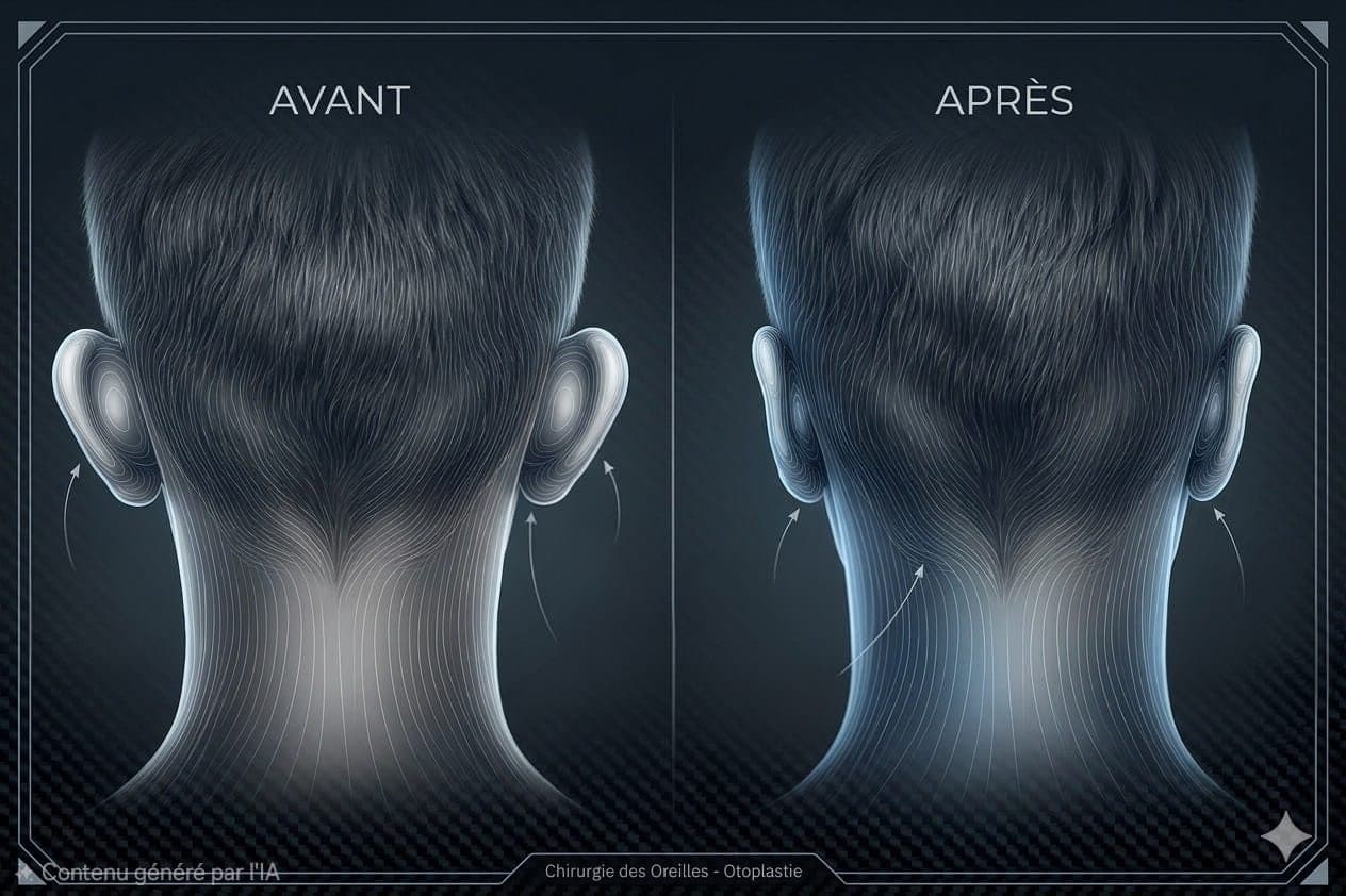 Schéma Illustratif de l'Otoplastie